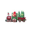 BZB Goods Christmas Inflatable Santa Claus Driving Train Decoration
