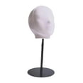 thumbnail image 2 of HILABEE Mannequin Head Model Hat Rack Display Head for Glasses Shopping Mall black base, 2 of 9
