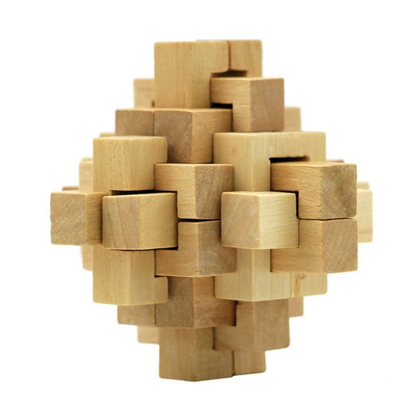 Juego de inteligencia educativa Luban Lock Cubes IQ Puzzle Brain Teaser ...