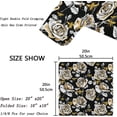 thumbnail image 4 of GZHJMY Chic Beautiful Gold Glitter Bees Rose Flowers Cloth Napkins, Set of 4 20 x 20 Inch Soft & Comfortable Polyester Dinner Napkin for Family, Restaurant, Weddings, Parties, 4 of 5