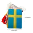 thumbnail image 5 of 2024 Euro Football Championship Bunting Flags 24 Teams 7 Meters/Pack, 2024 European Cup Country Flags Banners For Garden, Bar, Party, Office, 5 of 5