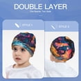 thumbnail image 6 of Rateoe Fantasy Cosmic Landscape Kids Beanie Warm Knit Beanie Hats Boys Girls Winter Hat Soft Slouchy Hats for Kids, 6 of 7