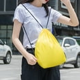 thumbnail image 5 of Yesbay Drawstring Backpack Folding Waterproof Lightweight Hanging Storage Bag Outdoor Bag, 5 of 8