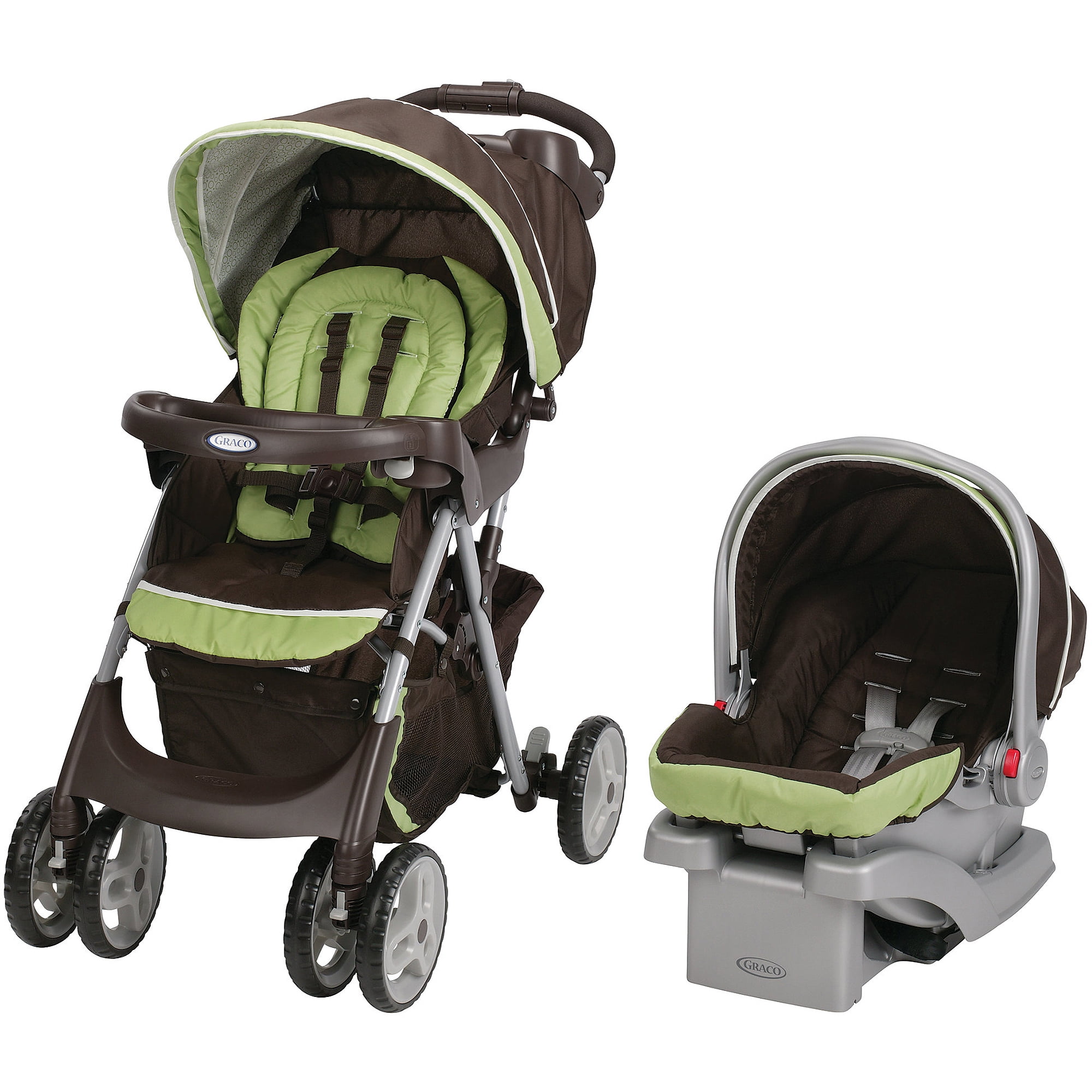 stroller system with car seat and carrier