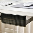 thumbnail image 3 of Under Desk Drawer Hidden Desk Organizer Pencil Tray Drawer Organizer Under Desk Storage For Notebooks Pens Pencils Keys Boxes, 3 of 6