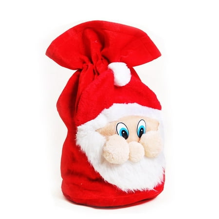 big size xmas santa pattern gift sackeecoo plush fabric treat candy bag pouch wrap - Big Christmas Gifts big size xmas santa pattern gift sackeecoo plush fabric treat candy bag pouch wrap - Big Christmas Gifts