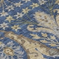 thumbnail image 5 of HomeRoots 605294 10 x 14 ft. Navy Blue, Green & Brown Floral Washable Indoor & Outdoor Rectangle Area Rug, 5 of 5
