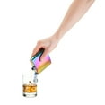 thumbnail image 4 of Blush Iridescent Stainless Steel Liquor Flask for Women, Travel, Gifts, 6oz, 4 of 5