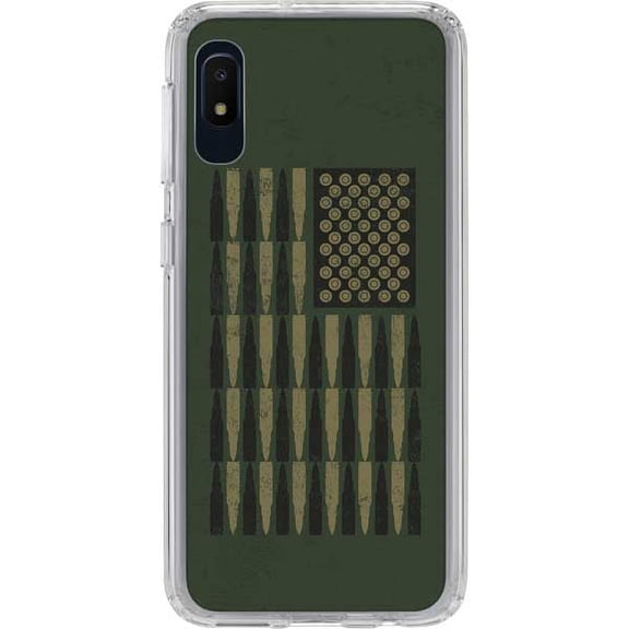 Skinit Military Bullet American Flag Galaxy A10e Clear Case