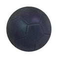 thumbnail image 4 of Balón de fútbol holográfico reflectante luminoso de tamaño 5, de cuero sintético, balón oficial de fútbol para niños y adultos, juguetes de pelota, 4 of 8
