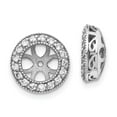 thumbnail image 4 of 14K White Gold AA Diamond Earring Jackets, 4 of 5