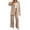 Khaki_002, variant on HJYCHN Women Outfits Long Pants Set with Sleeveless Top Set with Wide-Leg Pants 2 Piece Set for Casual Wear Black M