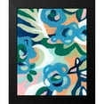 thumbnail image 2 of Vess, June Erica 15x18 Black Modern Framed Museum Art Print Titled - Bright Floral Dance II, 2 of 5