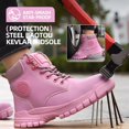 thumbnail image 3 of Steel Toe Boots for Women Lightweight Waterproof Construction Safety Work Boots, 3 of 5