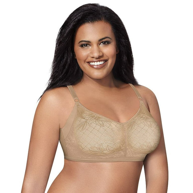 JustMySize Womens Just My Size Bras: 2-pack Undercover Slimming Full-Figure Wire  Free Bra Nude/Nude 42B 
