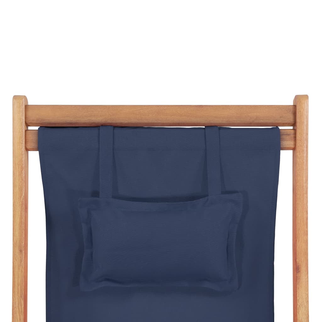 Kepooman Outdoor Patio Fabric & Wooden Frame Folding Chair for Garden Beach, Blue Kepooman Outdoor Patio Fabric & Wooden Frame Folding Chair for Garden Beach, Blue
