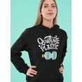 thumbnail image 2 of Eco-friendly Lifestyle Quote Hoodie Women -Image by Shutterstock, Female Medium, 2 of 4