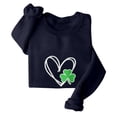 thumbnail image 5 of Charella Sweatshirts for Women St Patricks Day Decorations Long Sleeve Crewneck Tops 2024 Trendy T-shirt,Navy,L, 5 of 5