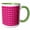 Green/White, variant on 3drose, Large Mosaic Tiles Pattern in Pink, 11oz Two-tone Black Mug