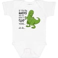 thumbnail image 3 of Inktastic T-Rex Can't Clap Boys or Girls Baby Bodysuit, 3 of 5