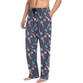 thumbnail image 3 of HPINK-T Cartoon Axolotl Men's Pajama Pants Super Soft Sleep Lounge Pants Pjs Bottoms with Pockets, 3 of 6