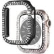 thumbnail image 1 of 2-Pack Bling Compatible for Apple Watch Cases 42mm Series 3 2 1, Protective Bumper for iWatch Series 1/2/3 (42mm, Black/Clear), 1 of 5