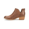 thumbnail image 2 of BOC Womens Brown Cushioned Breathable Lucy Round Toe Block Heel Zip-Up Shootie 10 M, 2 of 4