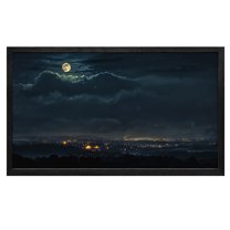 City Wall Art For Living Room Canvas Wall Art City Night Lights Canvas Art Framed wall art Painting For Livingroom Decor Office Bedroom Decoration