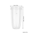 thumbnail image 2 of PAMINGONO Portable Smoothie Blender Replacement Transparent Blender Cups 1Set Daily Use, 2 of 8