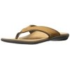 Spenco Men's Yumi Leather Sandal, Medium Brown, 7M Medium US