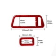 thumbnail image 3 of Real Bright Soft Car Interior Carbon Fiber Sticker Decoration4Pcs Red Carbon Fiber Window Control Cover For VW Golf 7 GTI MK7 2013-2017Auto Car Protection Interior Accessories, 3 of 8