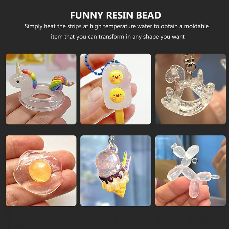 1 Bag funny resin bead of Thermoplastic Beads DIY Thermoplastic