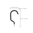 thumbnail image 2 of SOPOTUTU 10pcs Garage Bike Hooks Wall Mount Iron Bike Wall Hanger for Simple Design, 2 of 8