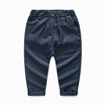 thumbnail image 4 of 5-6 Years Toddler Kids Boys Suit 3Pcs Set 12 18 Months 2T 3T 4T 5T 6T 7T Kids Long Sleeve Formal Dress Shirt with Bowtie Vest Pants Set Tuxedo Wedding Party Outfits Kids Boys Winter Outfits,Blue, 4 of 9