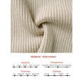 thumbnail image 5 of DARING DIVA Stylish Midi Long Sleeves Elegant Sweater Design Dress S Beige, 5 of 6