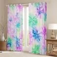 thumbnail image 6 of Erosebridal Watercolor Tie Dye Curtains Pack of 2 (42x84 Each),Colorful Spiral Curtains Blackout For Girls Teens, 6 of 7