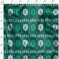 thumbnail image 3 of Soimoi Green Fabric - By the Yard - 56 Inch Wide - Ikat Fabric - Elegant and Traditional Patterns for Stylish Creations Printed Fabric, 3 of 6