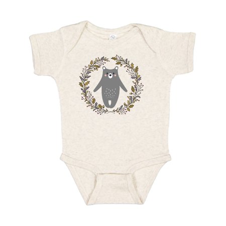 

Inktastic Woodland Bear Forest Wreath Gift Baby Boy or Baby Girl Bodysuit