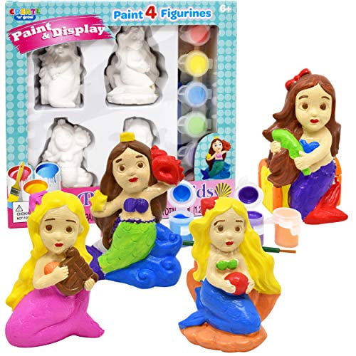 Paint Your Own Figurines, Decorate Your Own Mermaids Painting Kids Set