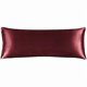 thumbnail image 1 of Chenchen Satin Body Pillow Cover, Super Soft and Cooling Body Pillow Pillowcase for Hair and Skin, Breathable Silky Full Long Pillowcase Cover(20"x54", Burgundy), 1 of 1