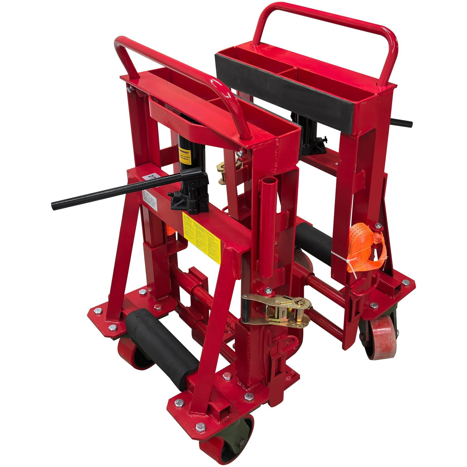 Hydraulic Machinery Mover Heavy Duty Furniture Equip Transport Dolly Dual Unit Set 2.7 Ton