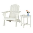 thumbnail image 6 of Zimtown HDPE Weather Resistant Plastic Outdoor Side Table, 18 in Indoor Coffee Table, White, 6 of 9