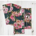 thumbnail image 4 of S4Sassy Blue Stripe & Ranunculus Floral Holiday Parties Cloth Table Linen Re-Usable Dinner Napkins Set 18 x 18"(Pack of 6), 4 of 7