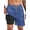 Blue 01, variant on Mens Swim Trunks With 2 in 1 Compression Liner 5.5"Board Shorts Quick Dry Swimming Bathing Suit Summer Beach Shorts Gradient Black MK173