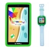 LINSAY 7" 1024x600 HD Screen Kids Tablet 8GB with Smart Watch Android 6.0 Operating System