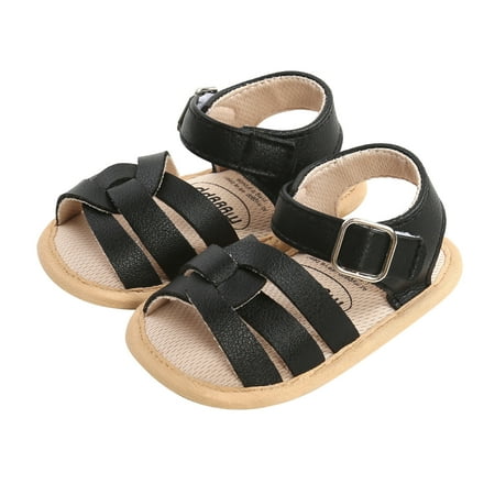 

Betiyuaoe Baby Sneakers Boys Girls Sandals Soft Non-Slip Rubber Sole Prewalker Flat Walking Shoes