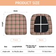 thumbnail image 3 of Red and Green Plaid Christmas Seat Covers for Dining Room Chairs Set Of 4,Stretch Printed Washable Chair Seat Cover with Elastic Ties and Button,Removable Waterproof Couch Cushion Covers, 3 of 6