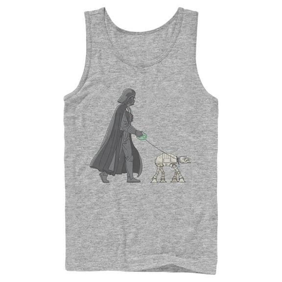 Mens Star Wars Darth Vader AT-AT Walking the Dog Tank Top