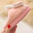 thumbnail image 6 of lnmuld Kids Slipper Winter Non Children Warm Plush Cotton Slippers Parent Child Mother and Daughter Cute Home Indoor Girls Slippers Furry Lined Slippers Size:7, 6 of 7