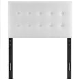 thumbnail image 5 of Modway Emily Twin Tufted Performance Velvet Headboard in White, 5 of 8
